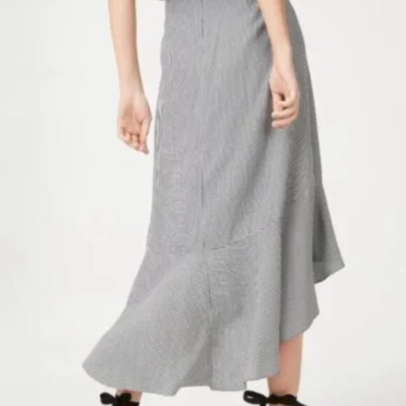 Super Cute Club Monaco Two Piece Black/White Gingham Skirt and Halter Set - Picture 3 of 8